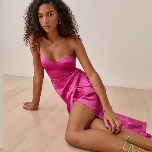 Reformation Marguerite Silk Dress - Picture 3 of 11